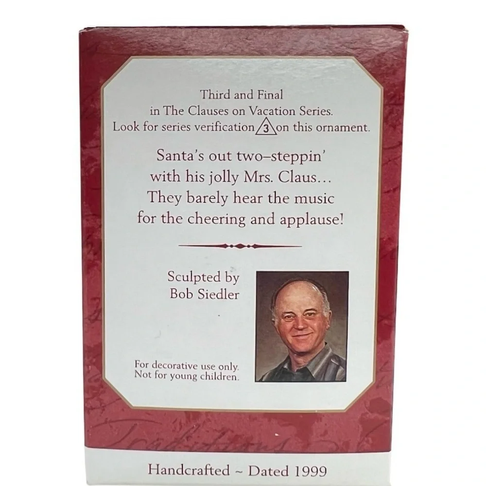 Hallmark Keepsake Ornament 1999 The Clauses on Vacation #3 in Collector's Series